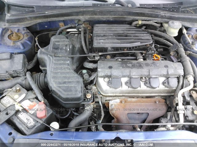 1HGES16394L006604 - 2004 HONDA CIVIC DX VP Mavi foto 10