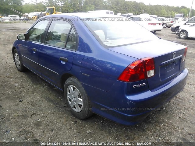 1HGES16394L006604 - 2004 HONDA CIVIC DX VP Mavi foto 3