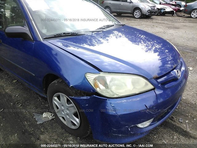 1HGES16394L006604 - 2004 HONDA CIVIC DX VP Mavi foto 6