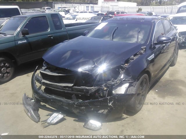 KNAGN4AD0E5070257 - 2014 KIA OPTIMA HYBRID BLACK photo 2