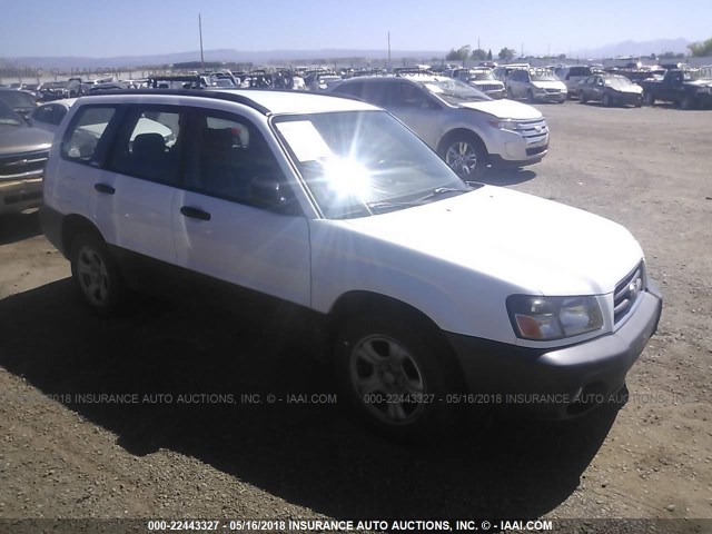 JF1SG63674H722621 - 2004 SUBARU FORESTER 2.5X WHITE photo 1