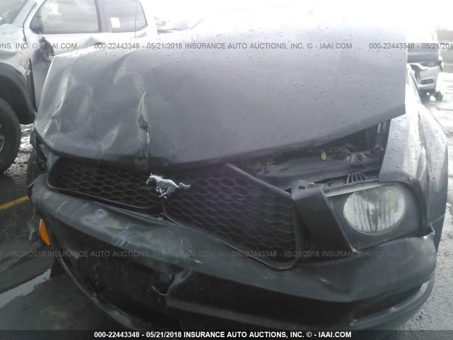 1ZVHT80N995134703 - 2009 FORD MUSTANG BLACK photo 6