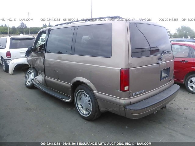 1GKDM19W8YB521832 - 2000 GMC SAFARI XT BROWN photo 3