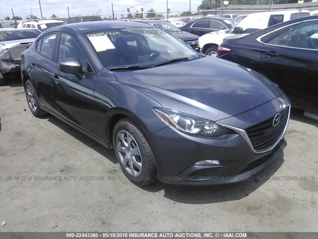 JM1BM1T78G1318206 - 2016 MAZDA 3 SPORT GRAY photo 1