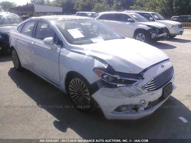 3FA6P0D99JR207007 - 2018 FORD FUSION TITANIUM/PLATINUM WHITE photo 1