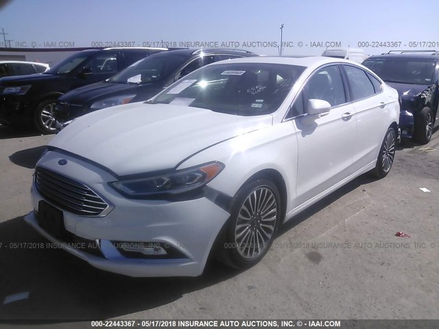 3FA6P0D99JR207007 - 2018 FORD FUSION TITANIUM/PLATINUM WHITE photo 2