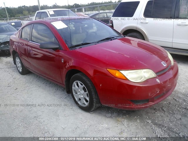 1G8AN12F34Z122666 - 2004 SATURN ION LEVEL 2 RED photo 1