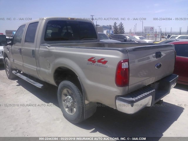 1FTWW31R18EE59804 - 2008 FORD F350 SRW SUPER DUTY GOLD photo 3