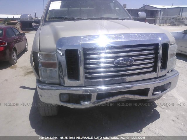 1FTWW31R18EE59804 - 2008 FORD F350 SRW SUPER DUTY GOLD photo 6