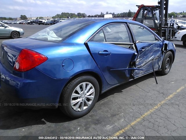 1G2ZF58BX74193239 - 2007 PONTIAC G6 VALUE LEADER/BASE BLUE photo 4