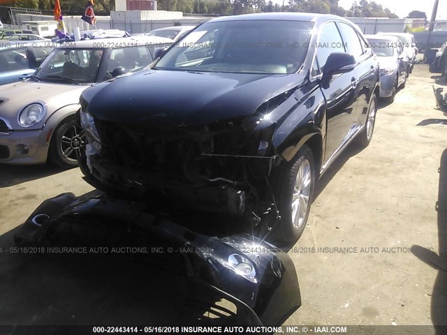 JTJZB1BA3B2004397 - 2011 LEXUS RX 450 BLACK photo 2