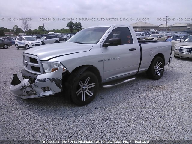 3C6JD6AT5CG103071 - 2012 DODGE RAM 1500 ST SILVER photo 2