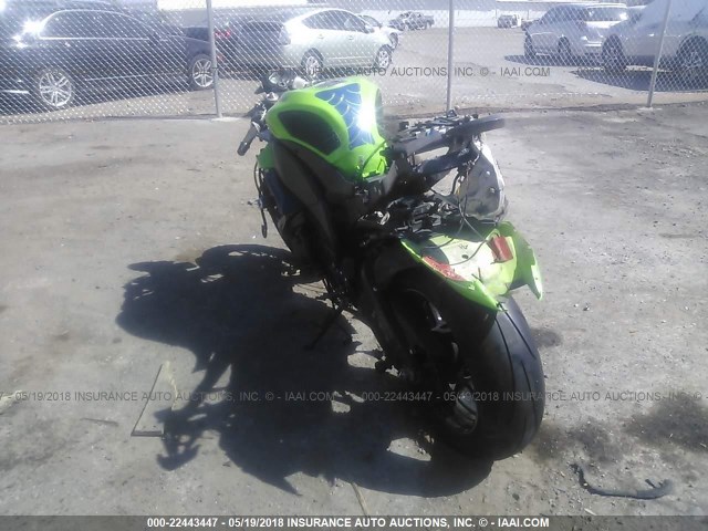 JKAZXCE128A006579 - 2008 KAWASAKI ZX1000 E GREEN photo 3