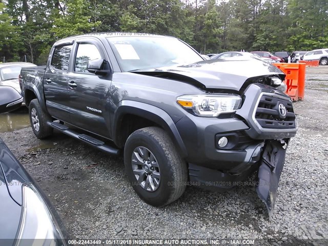 3TMAZ5CN9GM011794 - 2016 TOYOTA TACOMA DBL CAB/SR5/TRD SPORT/OR GRAY photo 1