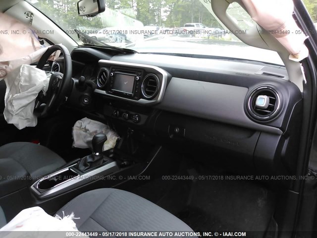 3TMAZ5CN9GM011794 - 2016 TOYOTA TACOMA DBL CAB/SR5/TRD SPORT/OR GRAY photo 5