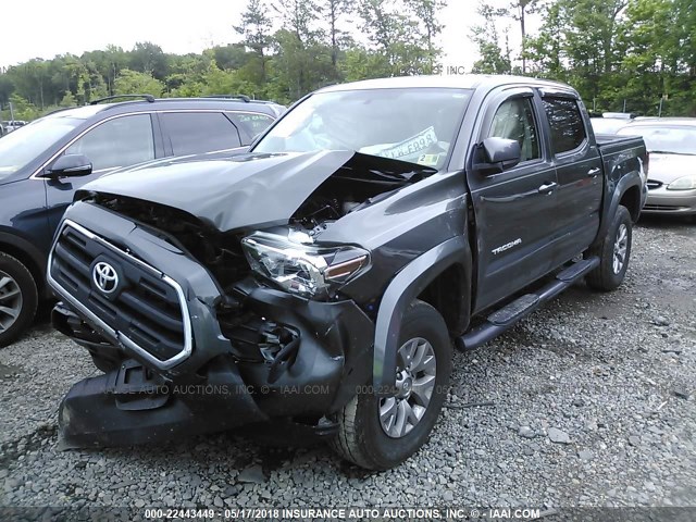 3TMAZ5CN9GM011794 - 2016 TOYOTA TACOMA DBL CAB/SR5/TRD SPORT/OR GRAY photo 6