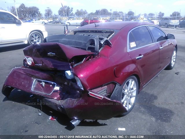 1G1ZK57748F220521 - 2008 CHEVROLET MALIBU LTZ RED photo 4