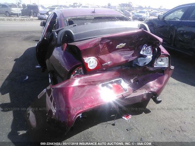 1G1ZK57748F220521 - 2008 CHEVROLET MALIBU LTZ RED photo 6
