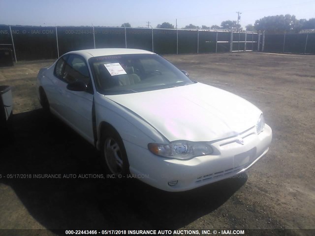 2G1WW12E139168420 - 2003 CHEVROLET MONTE CARLO LS WHITE photo 1