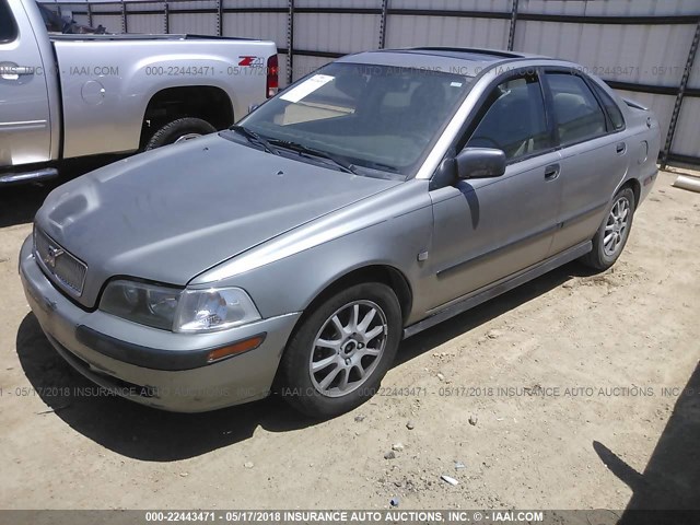 YV1VS29571F694110 - 2001 VOLVO S40 1.9T SILVER photo 2