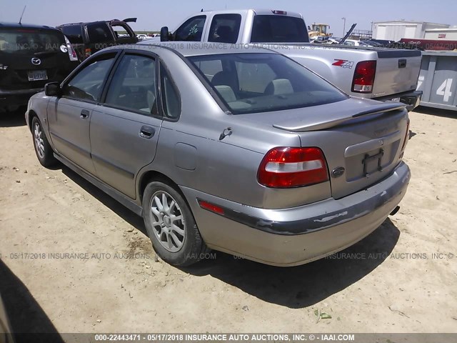 YV1VS29571F694110 - 2001 VOLVO S40 1.9T SILVER photo 3