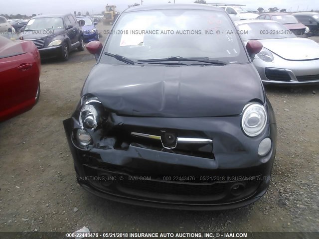 3C3CFFFH3CT360046 - 2012 FIAT 500 ABARTH BLACK photo 6