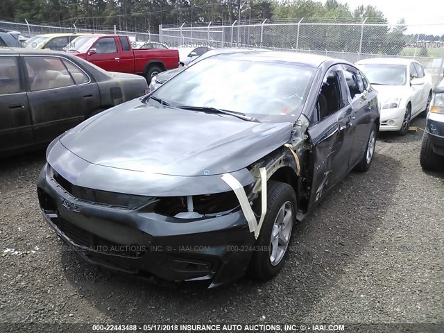 1G1ZB5ST2HF145306 - 2017 CHEVROLET MALIBU LS Boz foto 2