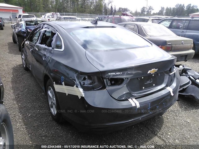 1G1ZB5ST2HF145306 - 2017 CHEVROLET MALIBU LS Boz foto 3