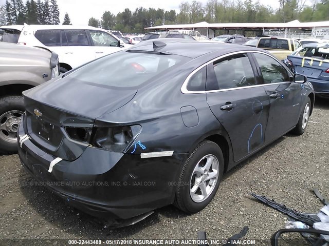1G1ZB5ST2HF145306 - 2017 CHEVROLET MALIBU LS Boz foto 4