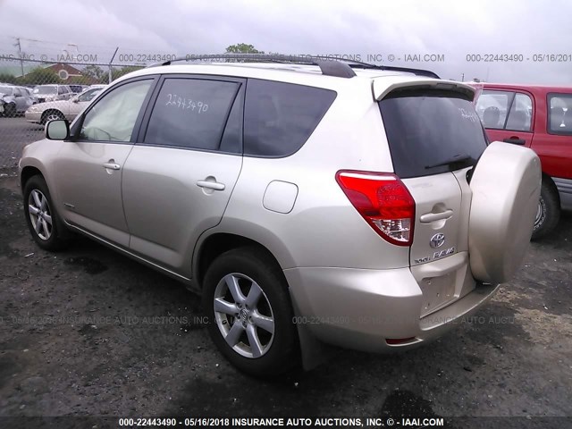 JTMBK31V185053092 - 2008 TOYOTA RAV4 LIMITED GOLD photo 3