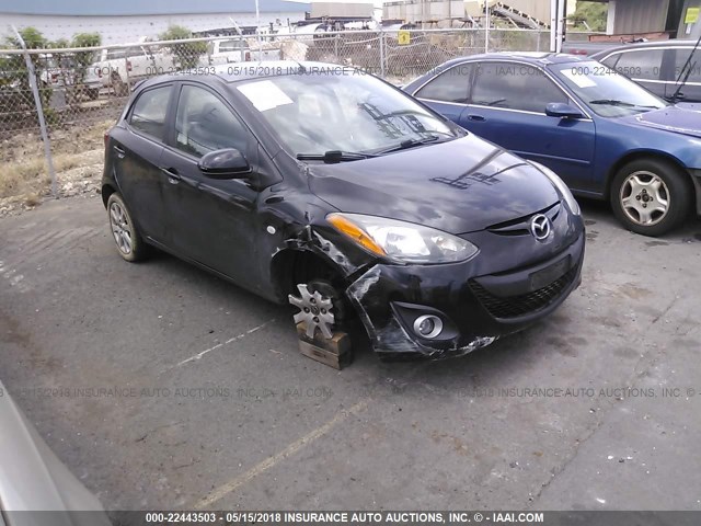 JM1DE1LY5D0161430 - 2013 MAZDA MAZDA2 BLACK photo 1