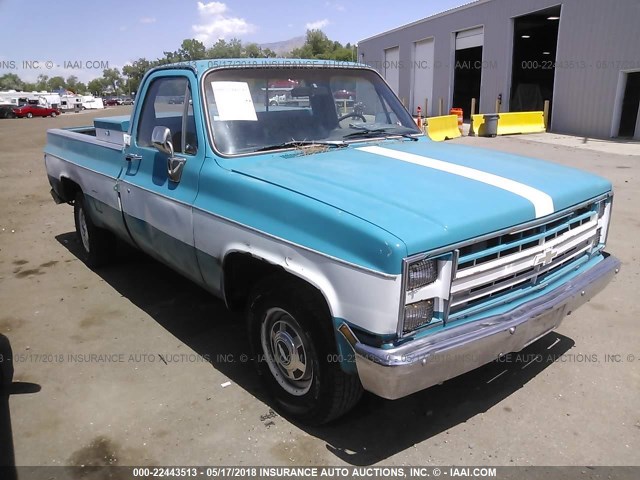 1GCGC24M8FJ104396 - 1985 CHEVROLET C20 BLUE photo 1