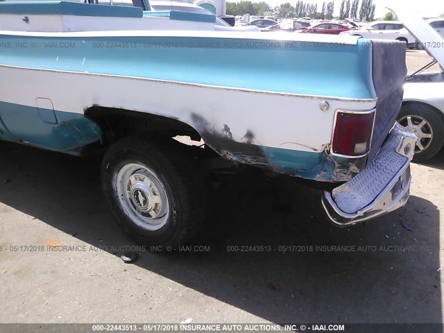 1GCGC24M8FJ104396 - 1985 CHEVROLET C20 BLUE photo 6