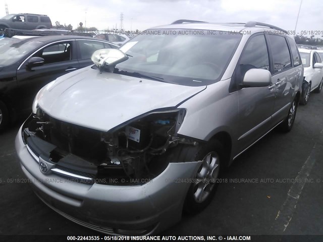 5TDZA22C14S220144 - 2004 TOYOTA SIENNA XLE/XLE LIMITED SILVER photo 2