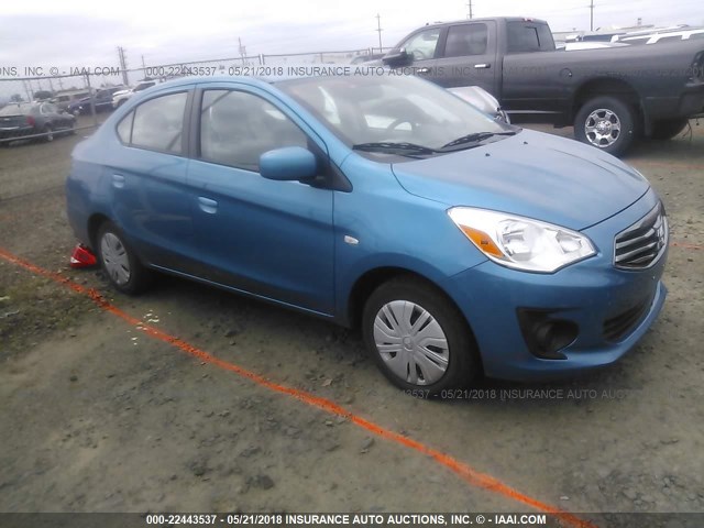 ML32F3FJ3HH000695 - 2017 MITSUBISHI MIRAGE G4 ES ლურჯი ფოტო 1