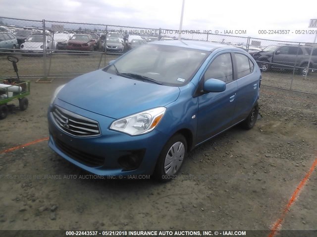 ML32F3FJ3HH000695 - 2017 MITSUBISHI MIRAGE G4 ES ლურჯი ფოტო 2