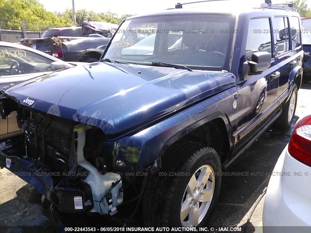1J8HG48N86C228866 - 2006 JEEP COMMANDER ლურჯი ფოტო 2