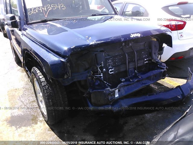 1J8HG48N86C228866 - 2006 JEEP COMMANDER ლურჯი ფოტო 6
