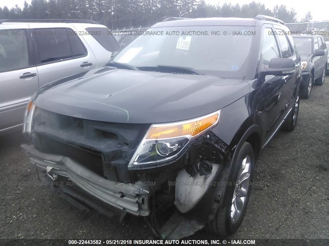 1FMHK8D87BGA87915 - 2011 FORD EXPLORER XLT BLACK photo 2