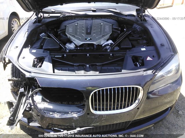 WBAKA8C53BCY36461 - 2011 BMW 750 I Dark Blue photo 10