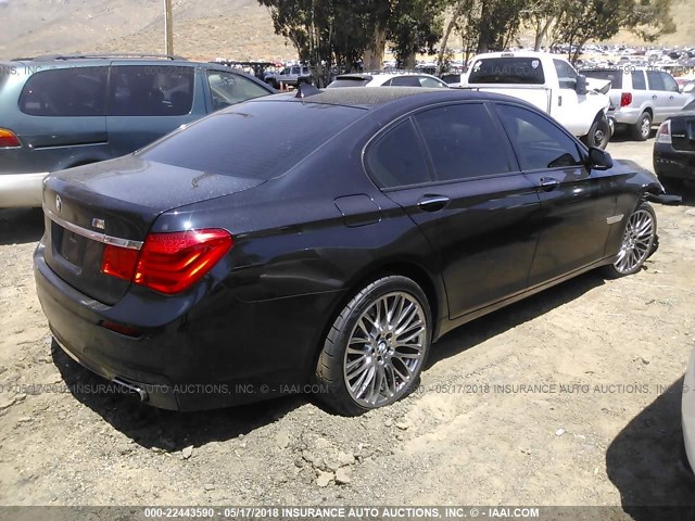 WBAKA8C53BCY36461 - 2011 BMW 750 I Dark Blue photo 4