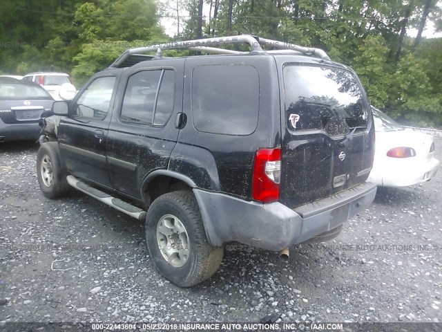 5N1ED28T6YC574399 - 2000 NISSAN XTERRA XE/SE BLACK photo 3