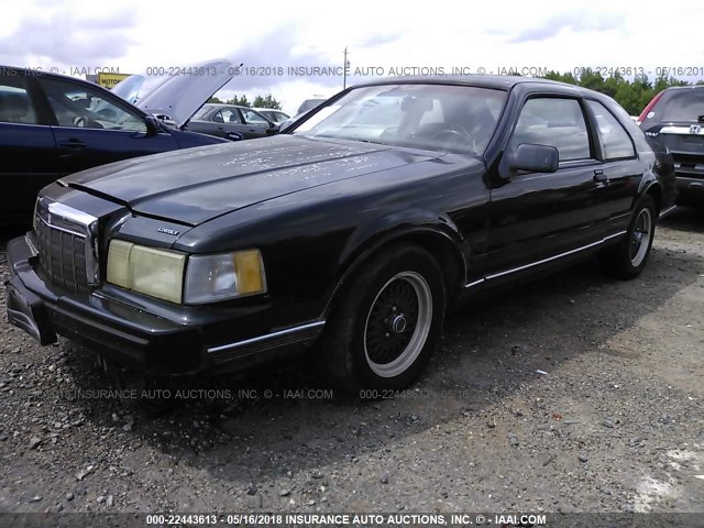 1LNCM93EXNY652951 - 1992 LINCOLN MARK VII LSC BLACK photo 2