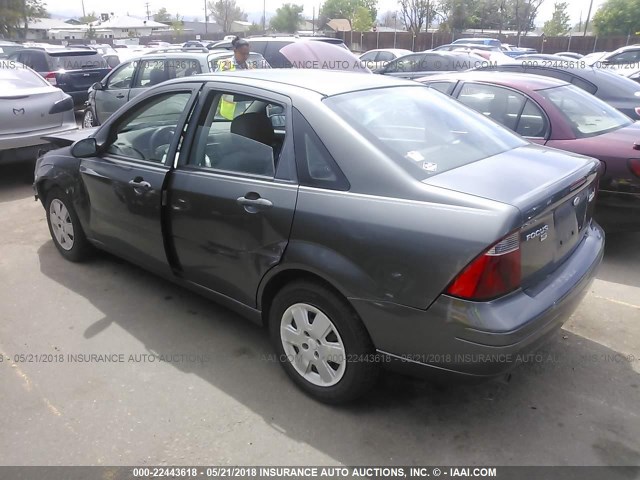 1FAFP34N67W347018 - 2007 FORD FOCUS ZX4/S/SE/SES 灰色 照片 3