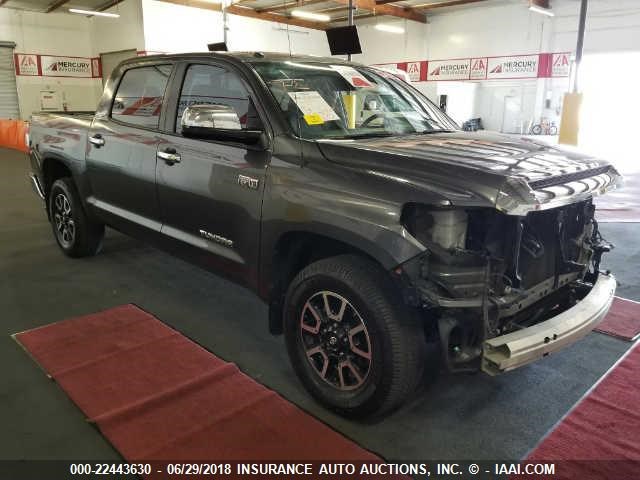 5TFFY5F18GX194083 - 2016 TOYOTA TUNDRA CREWMAX LIMITED GRAY photo 1