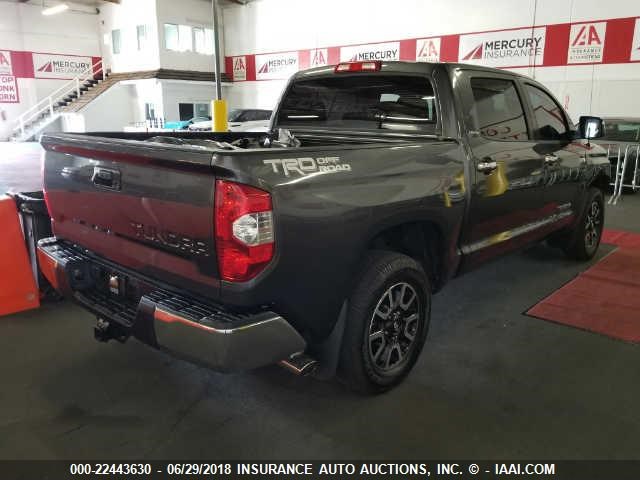 5TFFY5F18GX194083 - 2016 TOYOTA TUNDRA CREWMAX LIMITED GRAY photo 4