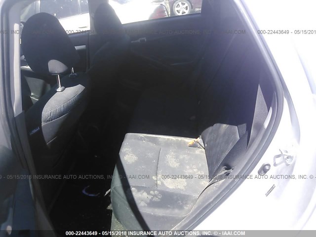 2T1KU40EX9C026589 - 2009 TOYOTA COROLLA MATRIX  SILVER photo 8