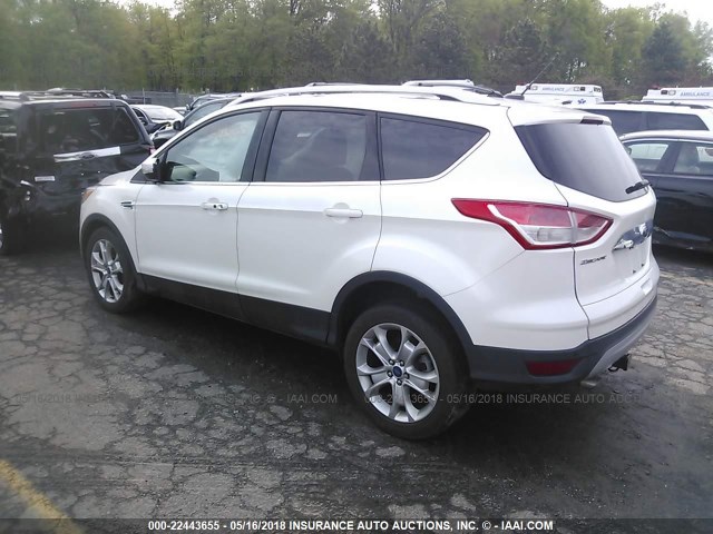 1FMCU9J95EUA73203 - 2014 FORD ESCAPE TITANIUM WHITE photo 3