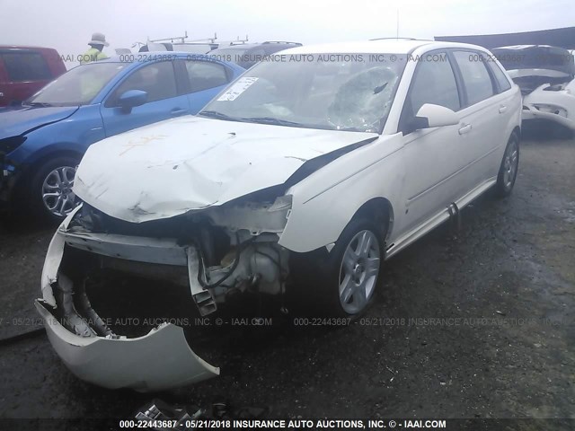 1G1ZT61856F256672 - 2006 CHEVROLET MALIBU MAXX LT WHITE photo 2