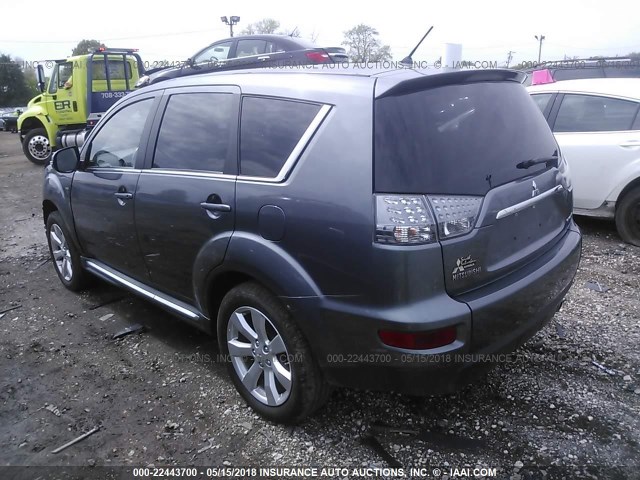 JA4JS4AX8BU013036 - 2011 MITSUBISHI OUTLANDER XLS GRAY photo 3